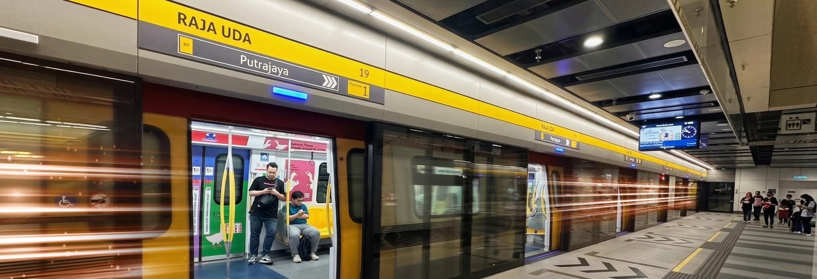 Raja Uda MRT station platform